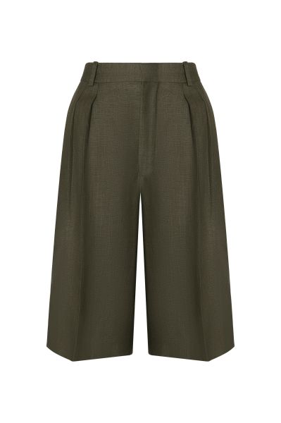 Зеленые женские шорты Loro Piana
