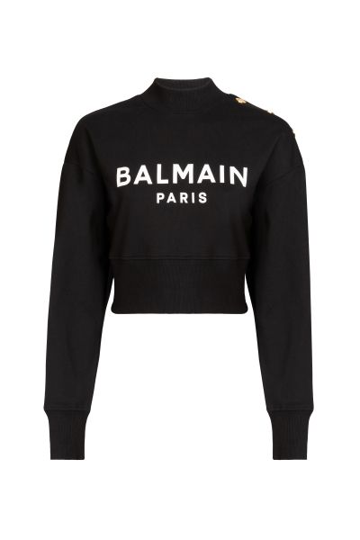 Черный женский джемпер Balmain