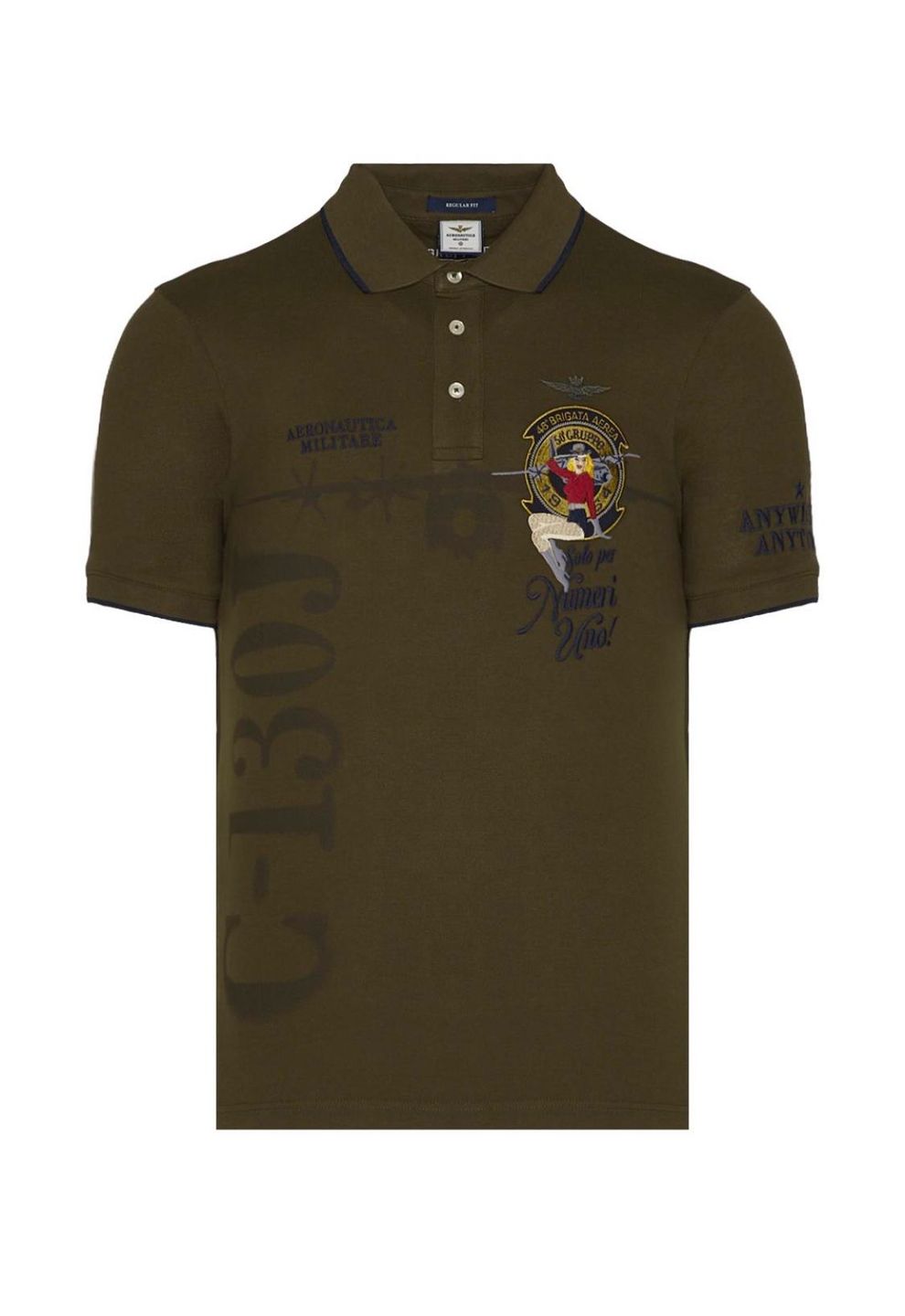 Поло муж AERONAUTICA 1706 зеленая, девочка