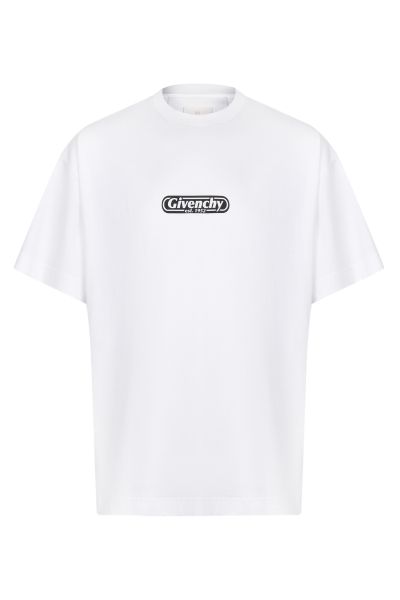 Белая мужская футболка Givenchy