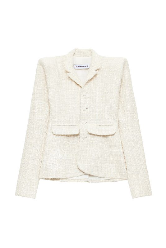 Однобортный пиджак Tweed "ST TROPEZ" LAURA ANDRASCHKO