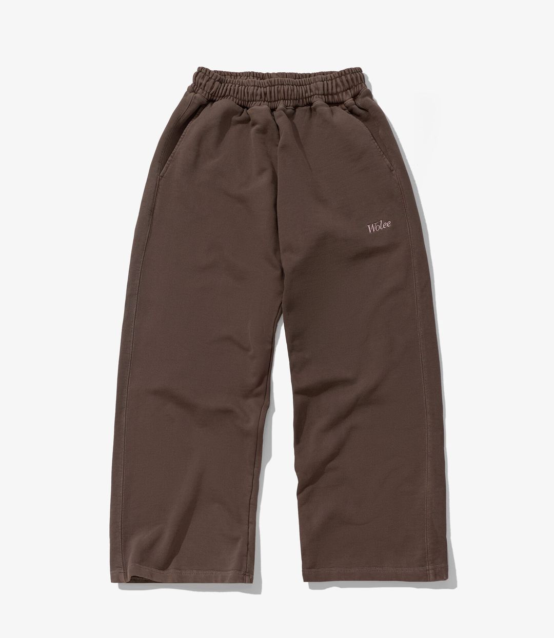 WOMAN WASHED SWEAT PANTS / BROWN
