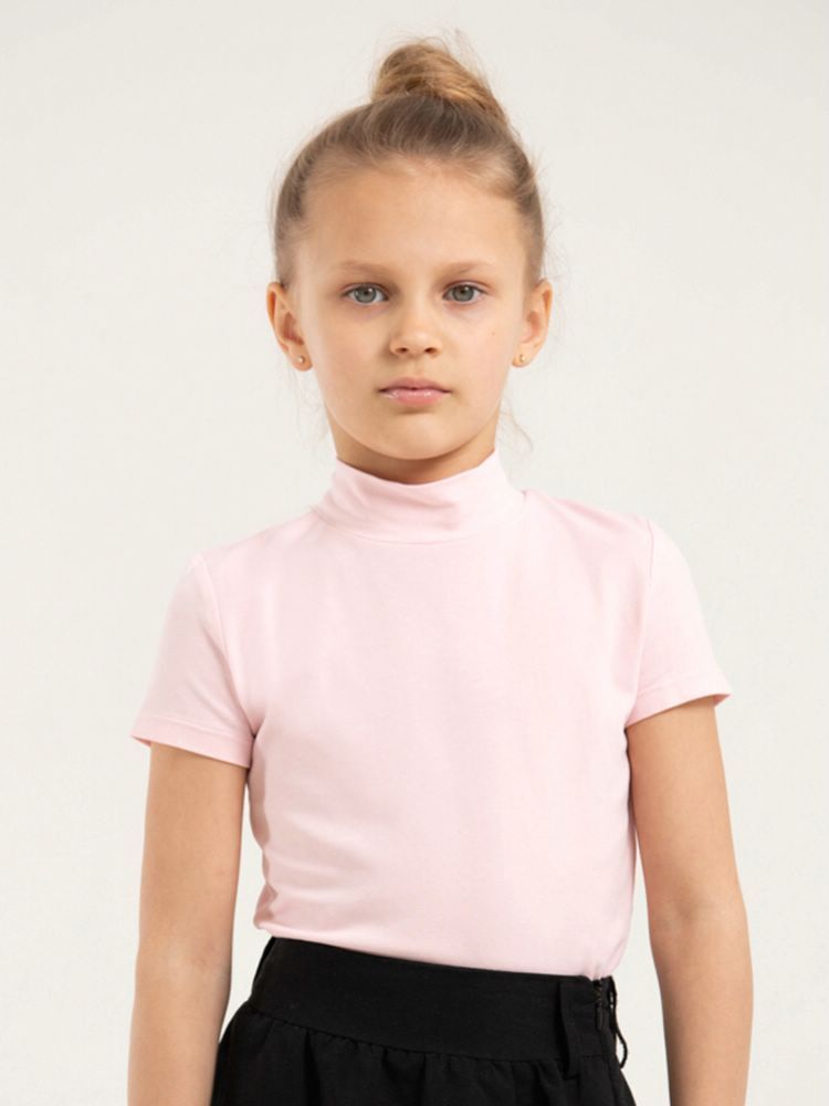 Водолазка для девочки Cherubino CWJG 63201-2 (Св.розовый, 76/146)