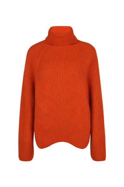 Оранжевый женский свитер Kiton