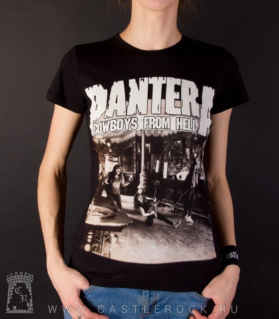 Женская футболка Pantera "Cowboys From Hell" (сепия)