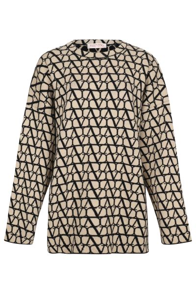 Бежевый женский джемпер Valentino