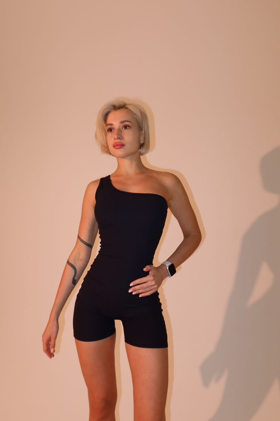 Комбинезон  SENS ONE SHOULDER SUITE Black