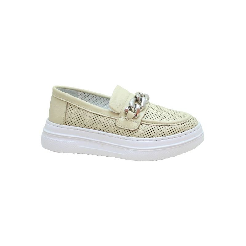 Лоферы для девочки Happy Walk Бежевый, артикул F-4025-03 для девочек по выгодной цене