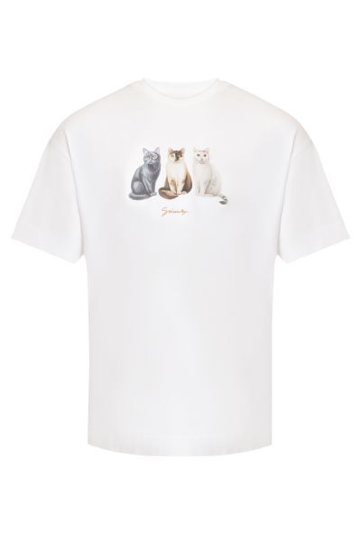 Белая мужская футболка Givenchy