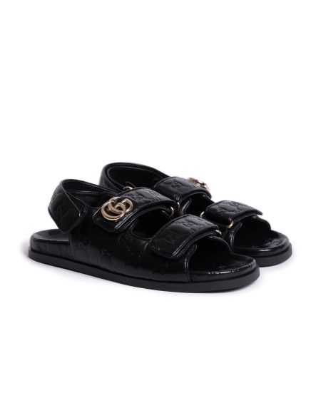 Черные женские сандалии Gucci
