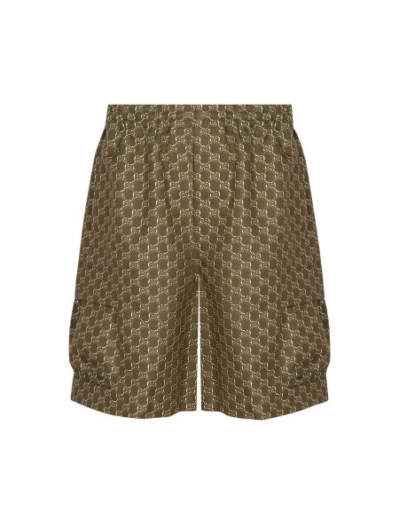 Зеленые мужские шорты Gucci