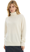 ТЕРМОСВИТЕР ЖЕНСКИЙ OVERSIZE ДВУХСЛОЙНЫЙ "NORVEG" MERINO BASE 100% МЕРИНОШЕРСТЬ (МОЛОЧНЫЙ)