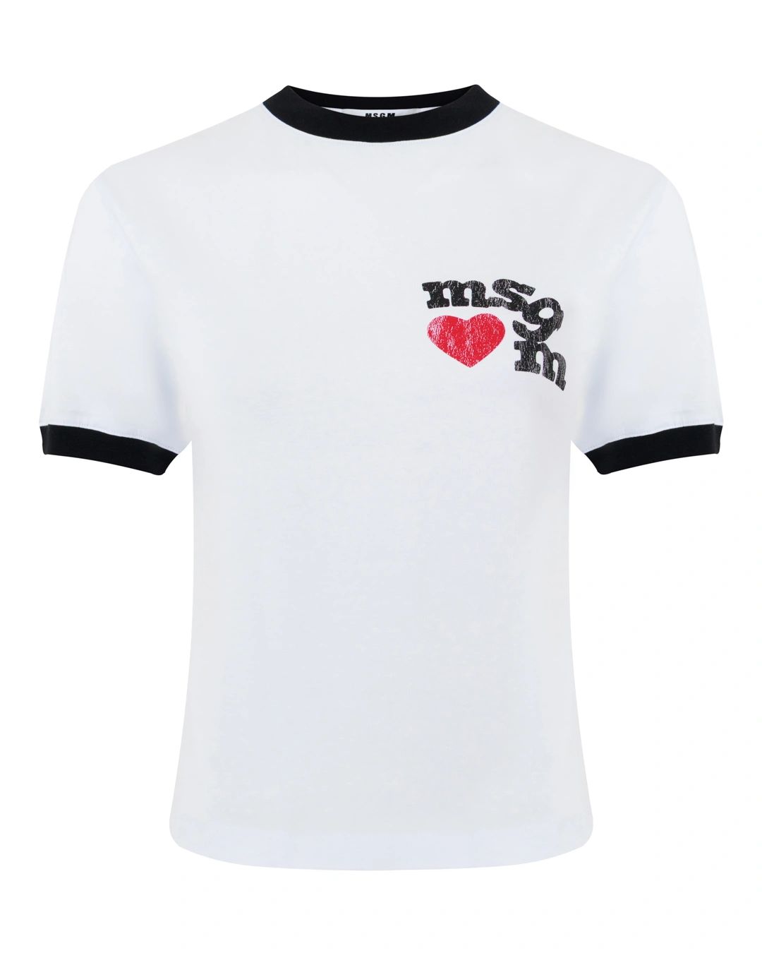 MSGM футболка с принтом