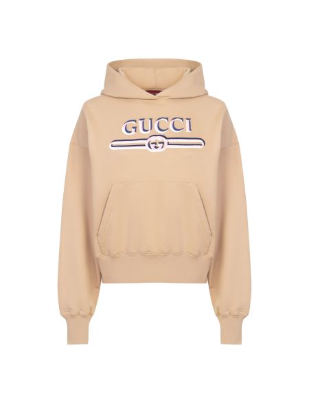 Бежевое женское худи Gucci