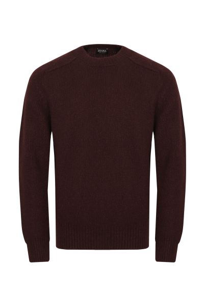 Коричневый мужской джемпер Zegna