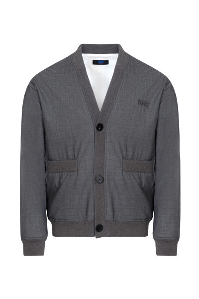 Серый мужской кардиган KNT by Kiton