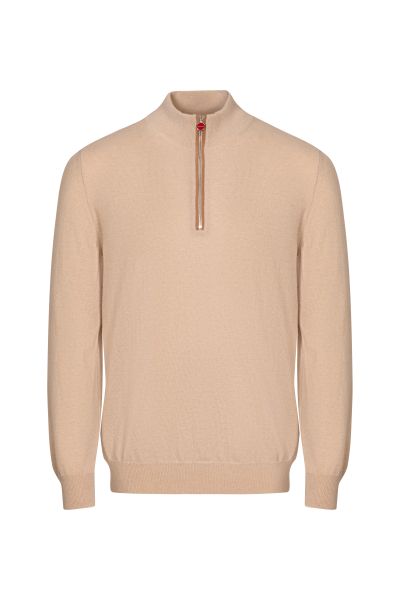 Бежевый мужской джемпер Kiton