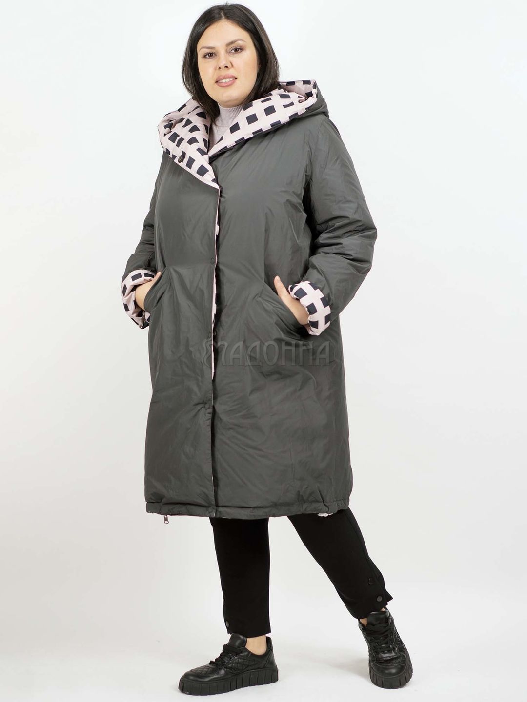 Пальто зимнее для женщин размера плюс