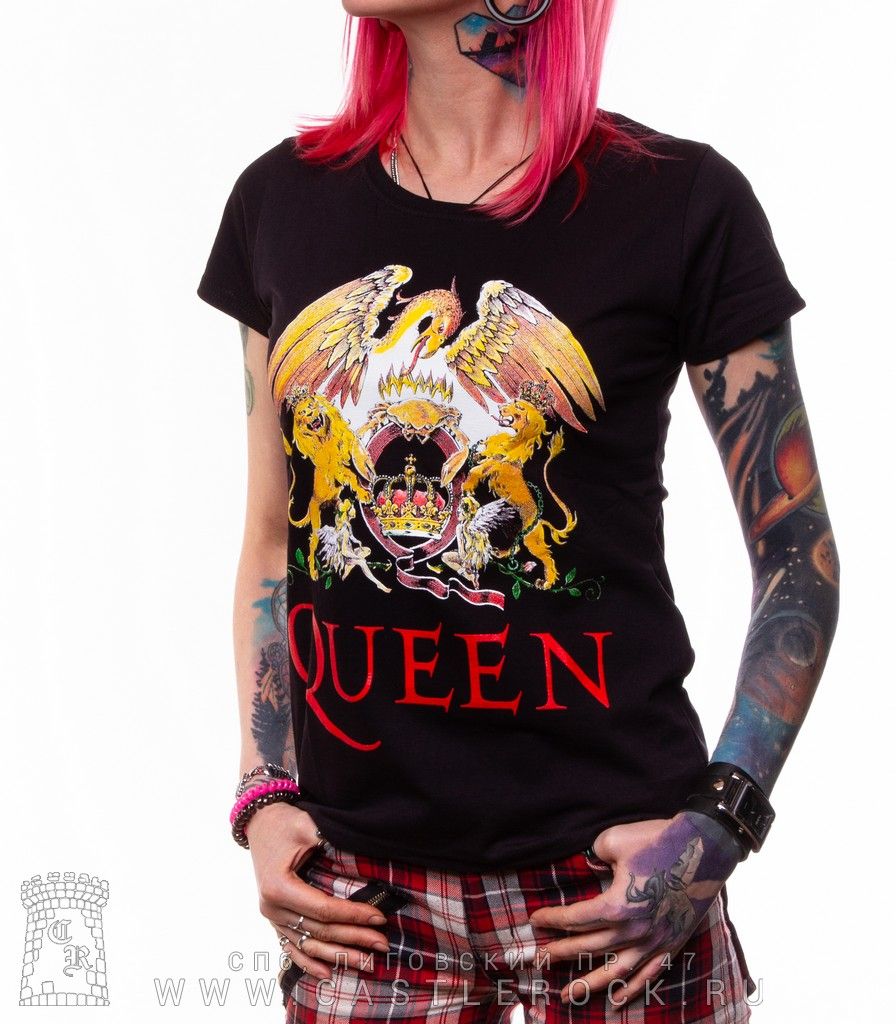 Женская футболка Queen (герб)