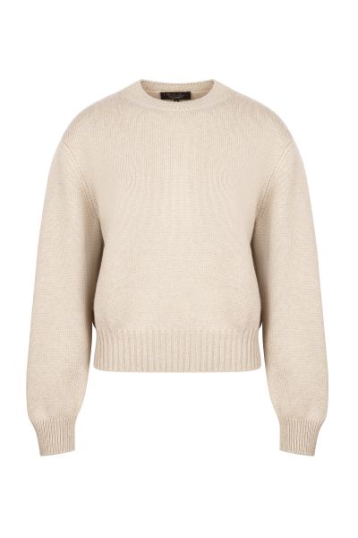 Бежевый женский джемпер Loro Piana