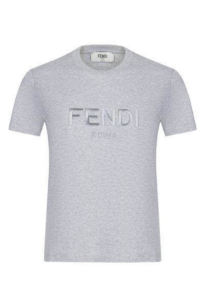 Серая женская футболка Fendi