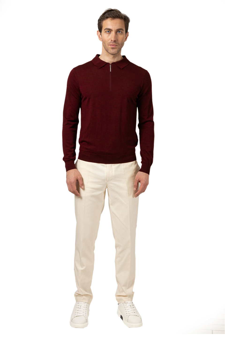 Поло с длинным рукавом мужское/Men's Long Sleeve Polo