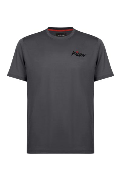 Серая мужская футболка Kiton