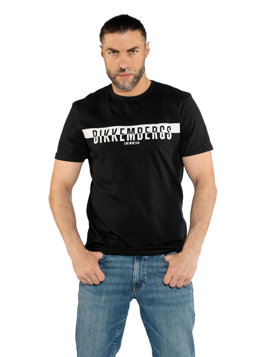 Bikkembergs футболка мужская из хлопка черный