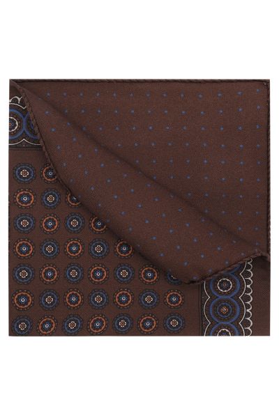 Коричневый мужской платок Canali