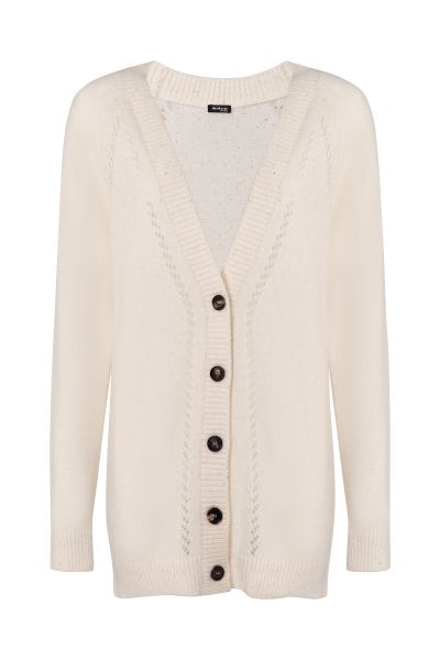 Белый женский кардиган Kiton