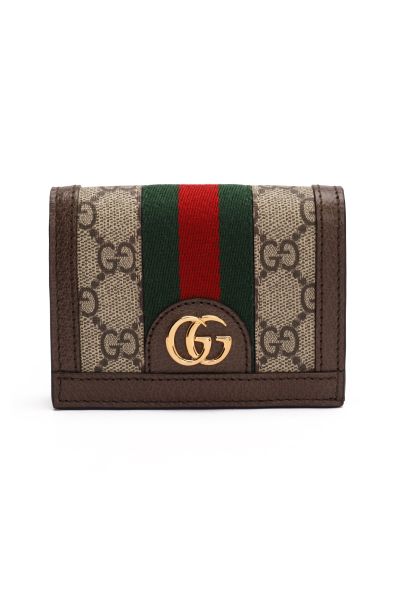 Коричневое женское портмоне Gucci