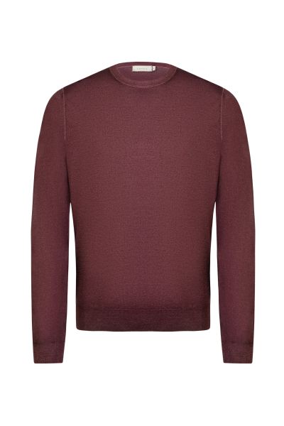 Бордовый  мужской джемпер canali