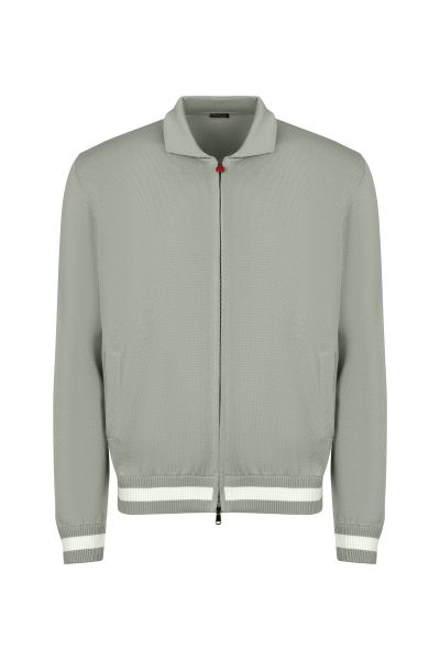 Зеленый мужской кардиган Kiton