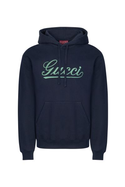 Синее мужское худи Gucci