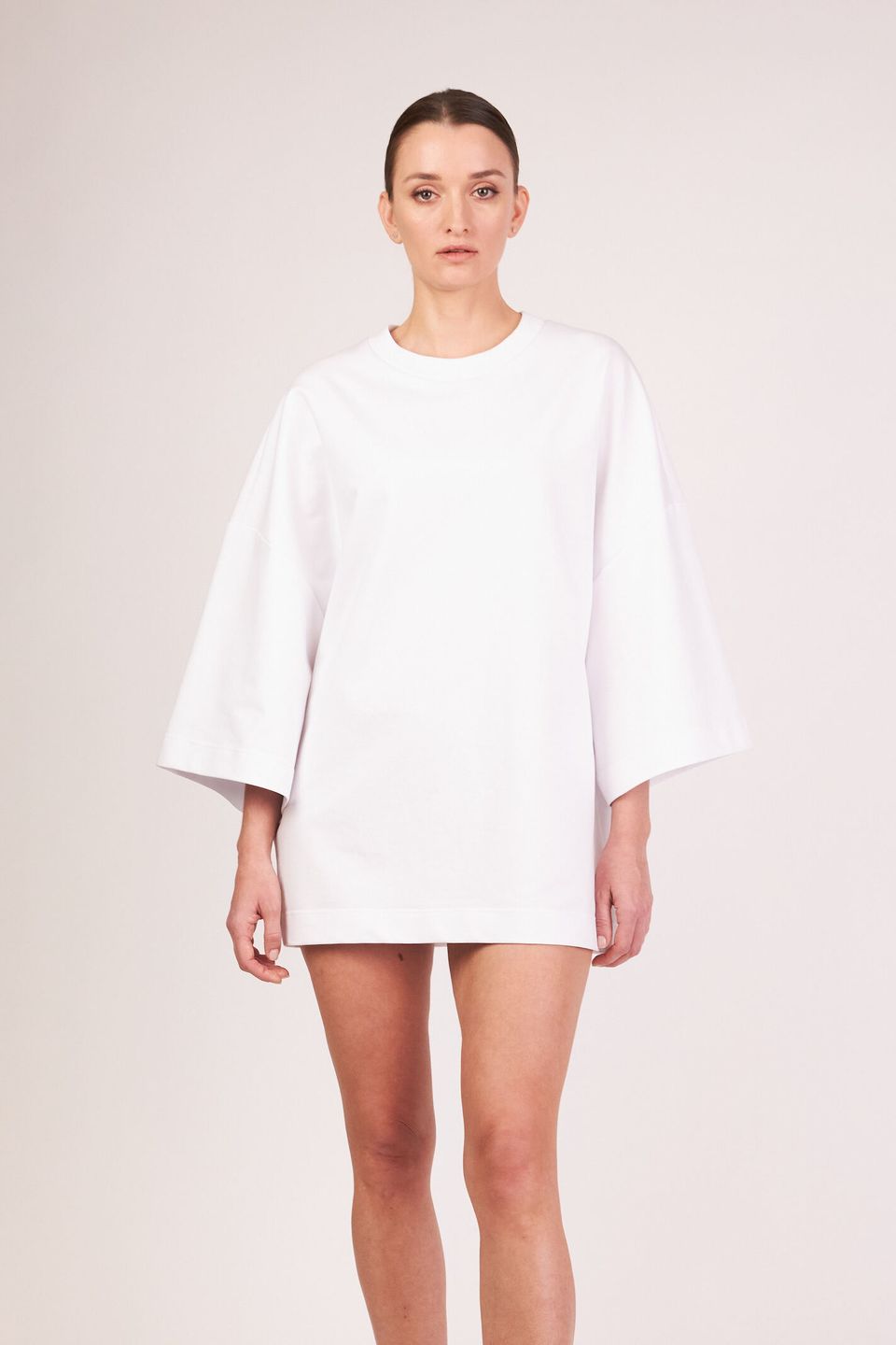 Bespoke футболка oversize белого цвета