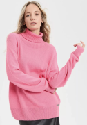 ТЕРМОСВИТЕР ЖЕНСКИЙ OVERSIZE ДВУХСЛОЙНЫЙ "NORVEG" MERINO&CASHMERE (КАШЕМИР+МЕРИНО) ФЛАМИНГО