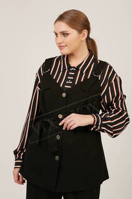 Женский жилет большие размеры V212-6219-44/2 Lady Sharm