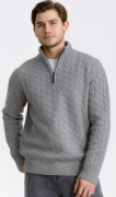 ТЕРМОСВИТЕР ДВОЙНОЙ ВЯЗКИ МУЖСКОЙ NORVEG "MERINO WOOL" 100% МЕРИНОС (ГРАФИТОВЫЙ)