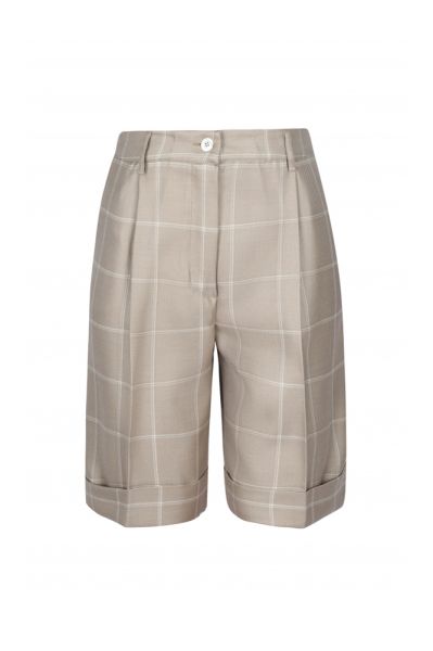 Бежевые женские шорты Kiton