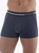 ТЕРМОБОКСЕРЫ МУЖСКИЕ BRUBECK "COMFORT WOOL" БЕСШОВНЫЕ ШЕРСТЬ МЕРИНОСА (+20°C-20°С) ДЖИНСОВЫЕ