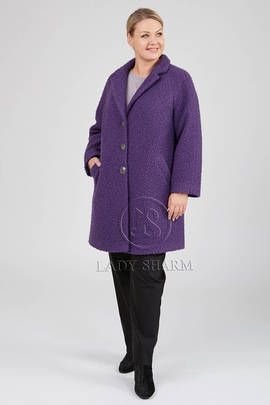 Женское пальто больших размеров 211-0532-82/66 Lady Sharm